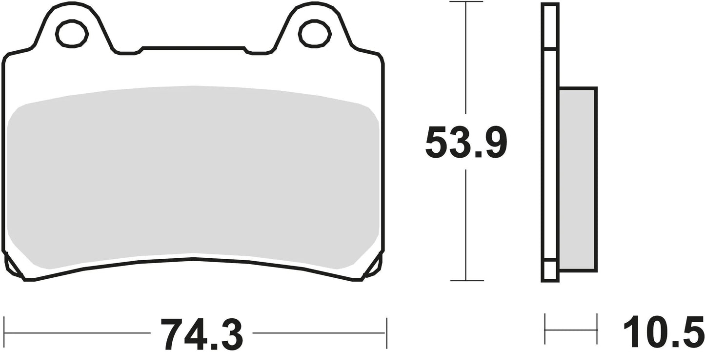 TRW Brake Pad MCB 559 Organic Standard