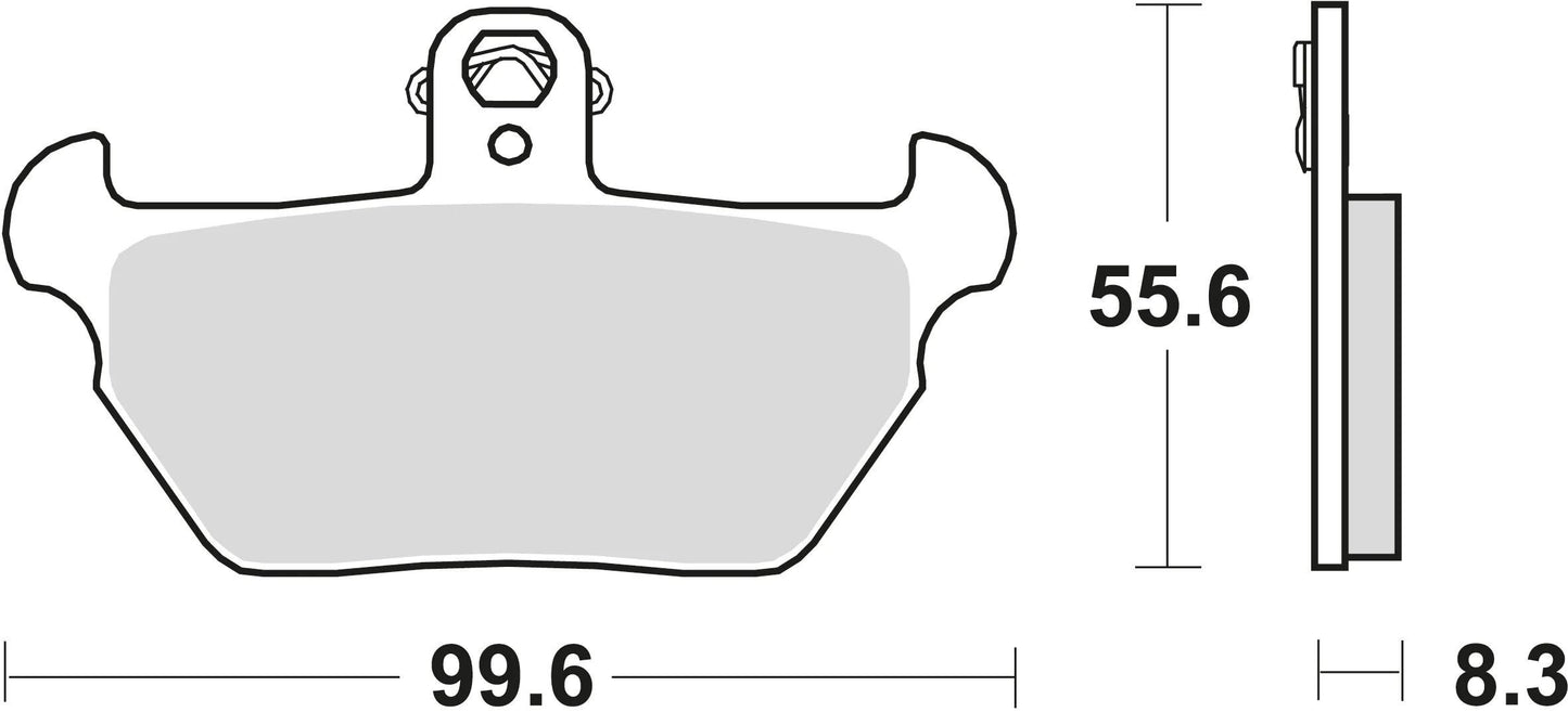 TRW Brake Pad MCB 621 Organic Standard