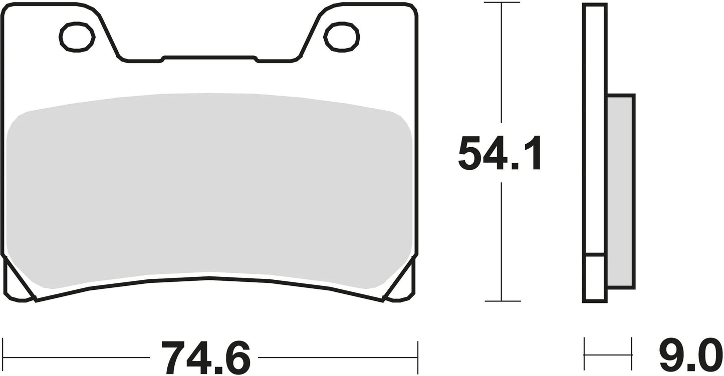 TRW Brake Pad MCB 622 Organic Standard