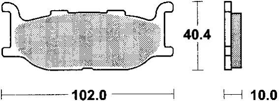 TRW Brake Pad MCB 640 Organic Standard
