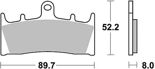TRW Brake Pad MCB 659 Organic Standard