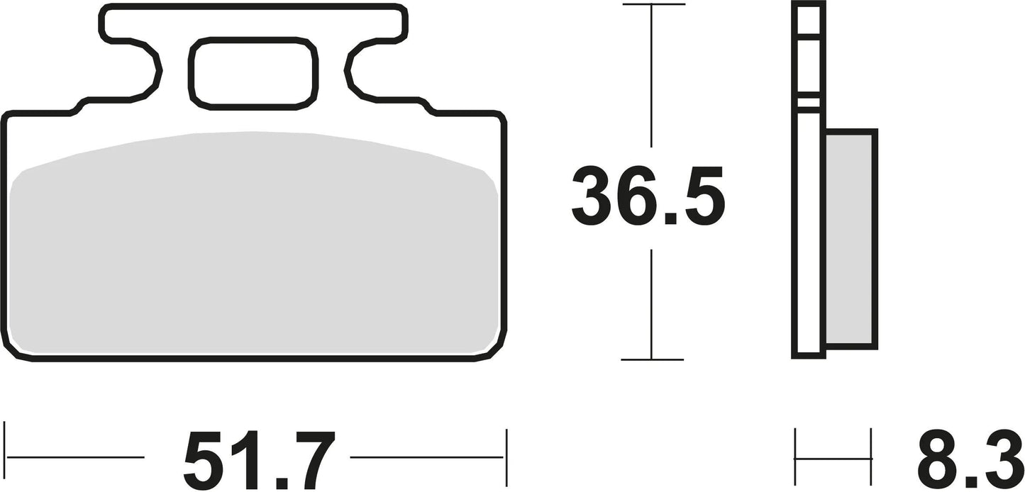 TRW Brake Pad MCB 589 Organic Standard
