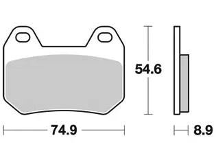 TRW Brake Pad MCB 713 Organic Standard