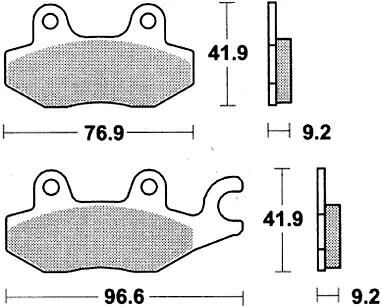 TRW Brake Pad MCB 663 Organic Standard
