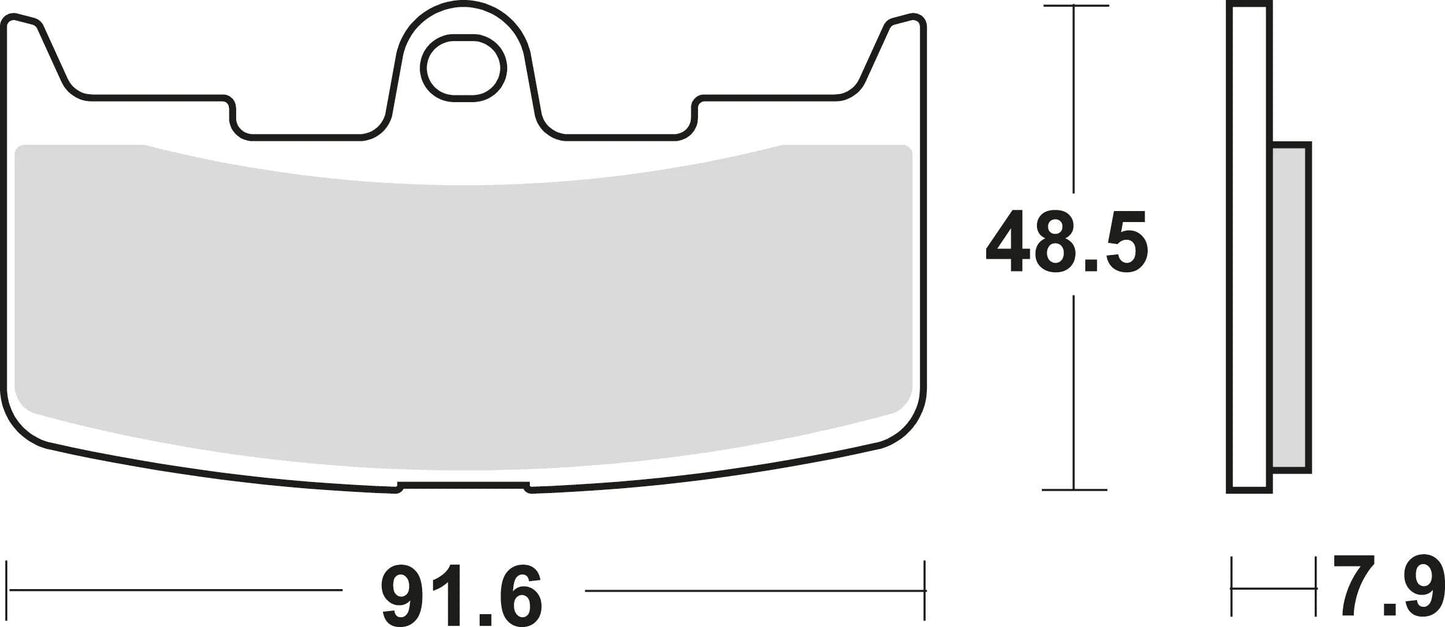 Trw Brake Pad MCB 747 SV Sinterato Metal