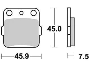 Trw Brake Pad MCB 561 SI Sinterato Metal