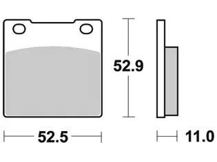 TRW Brake Pad MCB 55 Organic Standard