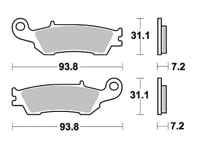 Trw Brake Pad MCB 791 RSI Sin.Metal Offr.Racing