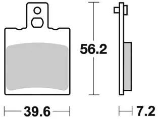 TRW Brake Pad MCB 775 Organic Standard