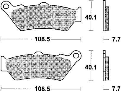 Trw Brake Pad MCB 671 SV Sinterato Metal