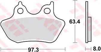 Trw Brake Pad MCB 778 Sinterited Metal