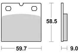 Trw Brake Pad MCB 533 SV Sinterato Metal