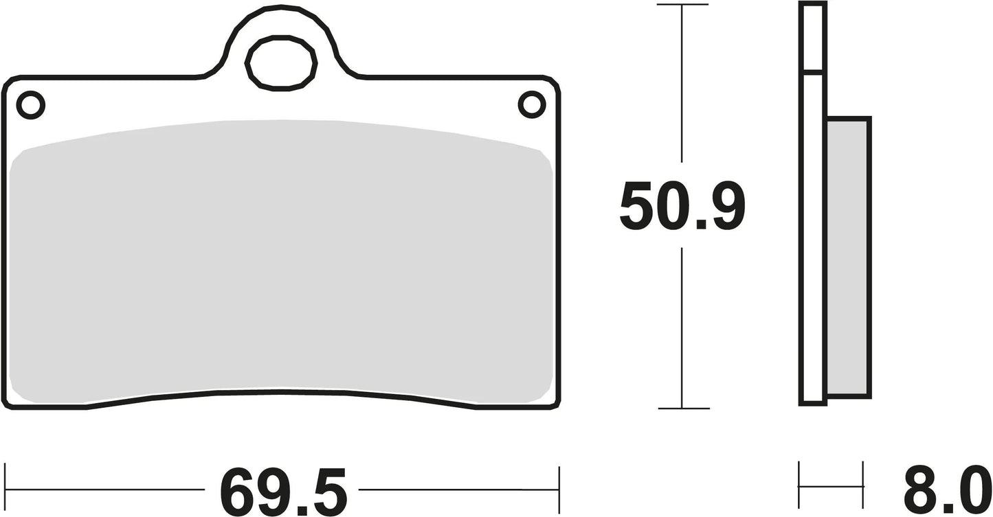 Trw remblokken mcb 540 brake pads carbon mcb 540 crq