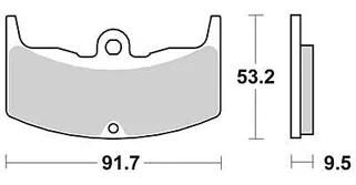 TRW Brake Pad MCB 543 Organic Standard