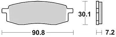 TRW Brake Pad MCB 549 Organic Standard