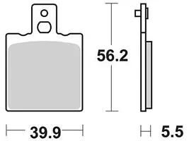 Trw Brake Pad MCB 553 Organic Stanrad