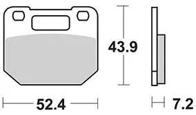 TRW Brake Pad MCB 556 Organic Standard