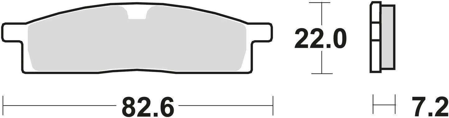 Trw Brake Pad MCB 558 SI Sinterited Metal