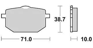 TRW Brake Pad MCB 568 Organic Standard