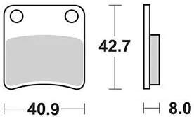 TRW Brake Pad MCB 647 Organic Standard