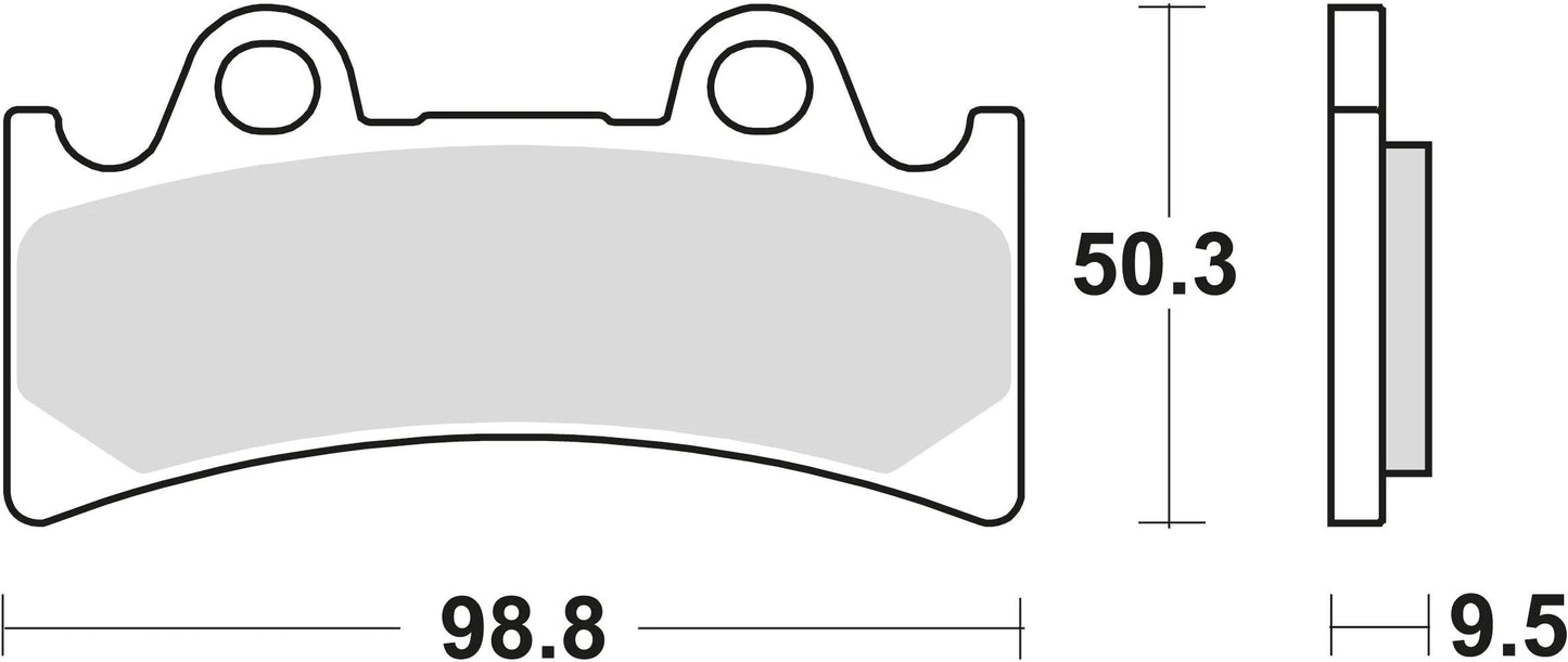 TRW Brake Pad MCB 656 Organic Standard