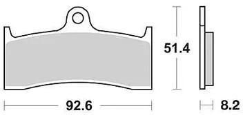 Trw Brake Pad MCB 660 SV Sinterato Metal