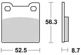 TRW Brake Pad RW MCB 678 Organic Standard