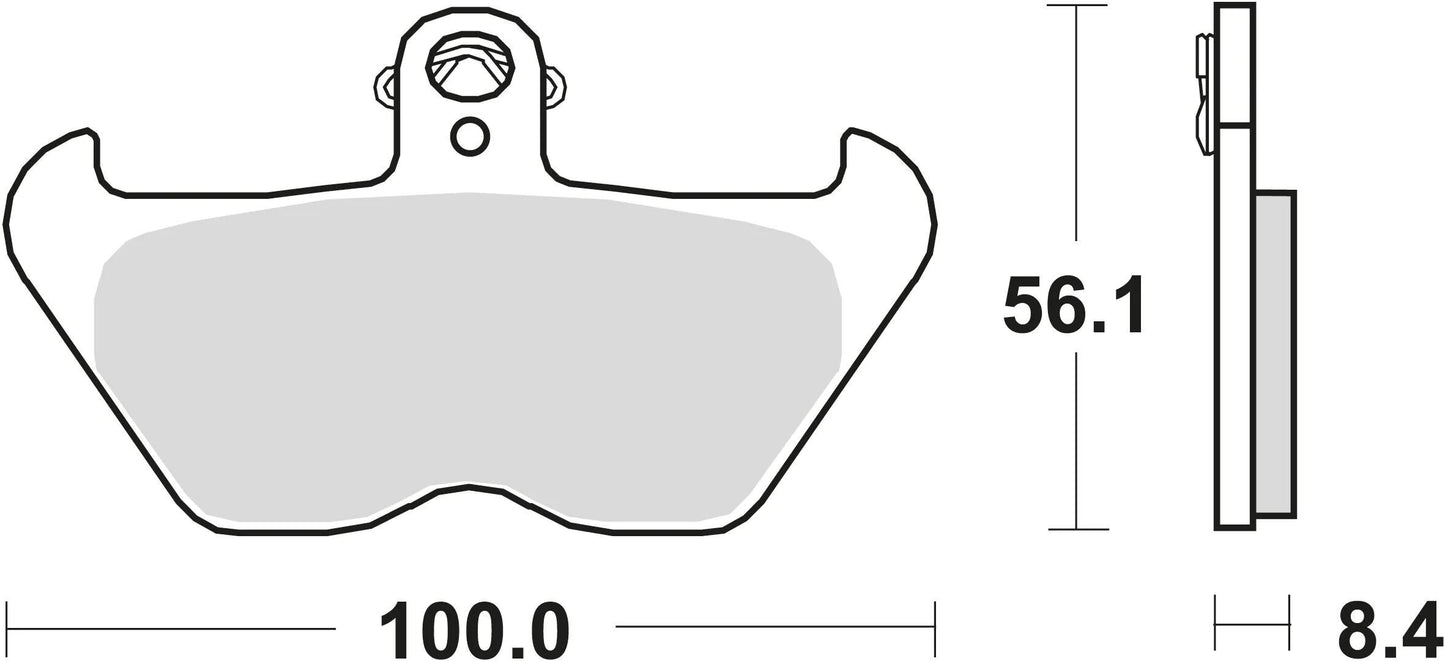 Trw Brake Pad MCB 680 SV Sinterato Metal