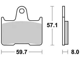 TRW Brake Pad MCB 691 Organic Standard