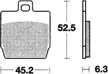 Trw Brake Pad MCB 701 Sr Sinteded Metal