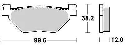 TRW Brake Pad MCB 722 Organic Standard