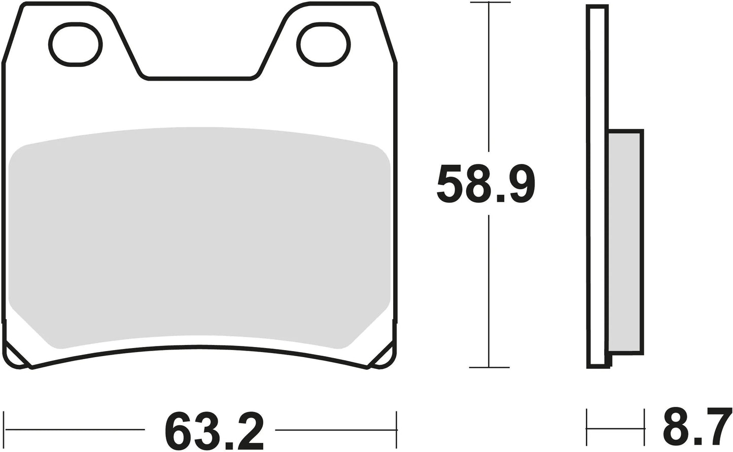 Trw Frake Pad MCB 725 Sinterited Metal