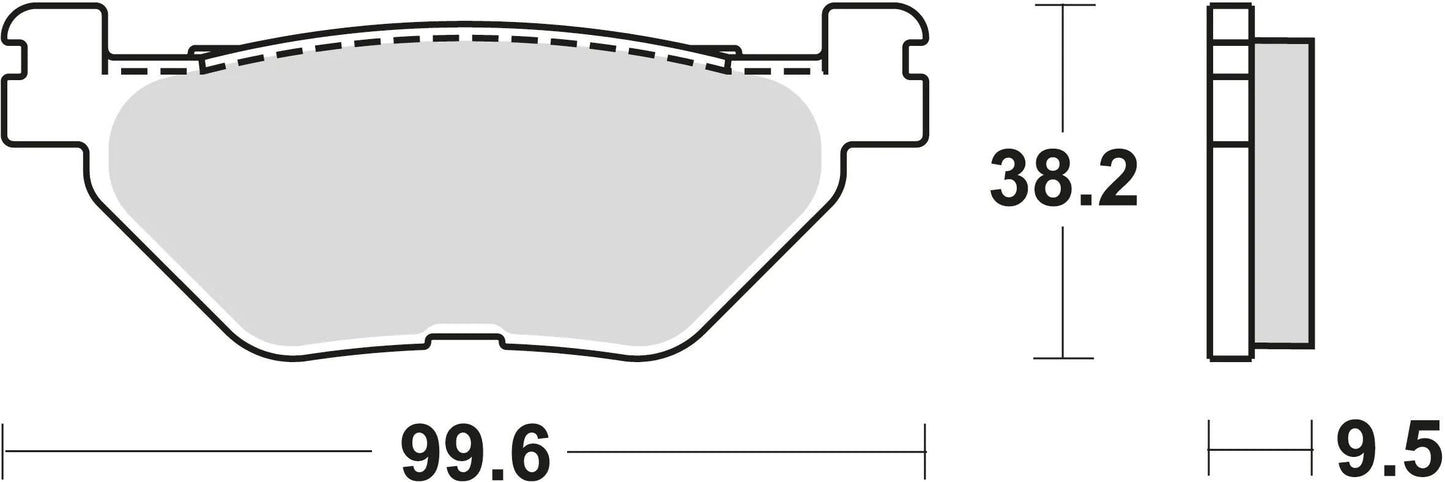 Trw Brake Pad MCB 731 Sinterited Metal