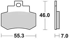 TRW Brake Pad MCB 733 Organic Standard