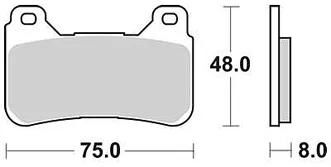 Trw Brake Pad MCB 755 SV Sinterato Metal
