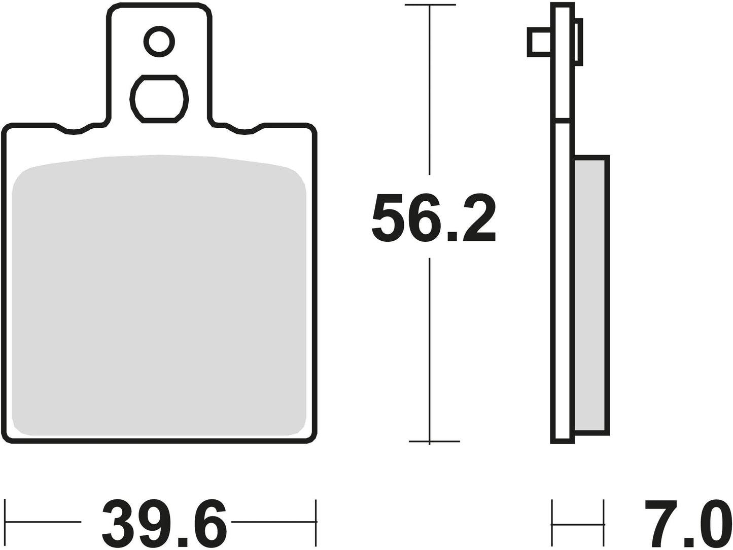 Trw Brake Pad MCB 75 RQ Organic Racing
