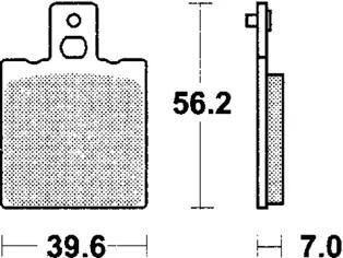 Trw Brake Pad MCB 75 SI Sinterited Metal