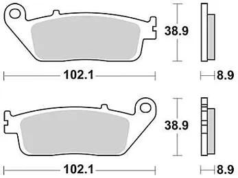 Trw Brake Pad MCB 764 Sinterited Metal