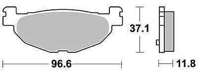TRW Brake Pad MCB 768 Organic Standard