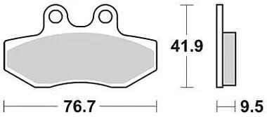 TRW Brake Pad MCB 774 Organic Standard