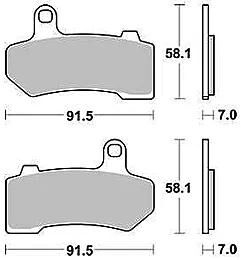 Trw Brake Pad MCB 781 SV Sinterato Metal