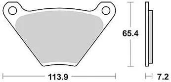 TRW Brake Pad MCB 97 Organic Standard