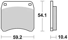 TRW Brake Pad MCB 99 Organic Standard