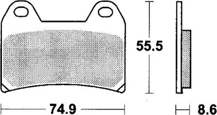 Trw remblokken mcb 683 brake pads sinter mcb 683 trq