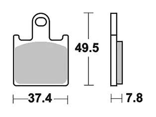 Trw remblokken mcb 789 brake pads sinter mcb 789 trq