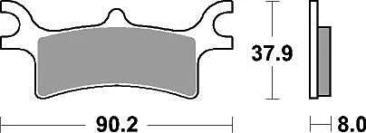 Trw Brake Pad MCB 798 SI Sinterited Metal