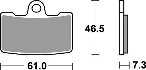Trw Frake Pad MCB 810 SV Sinterato Metal