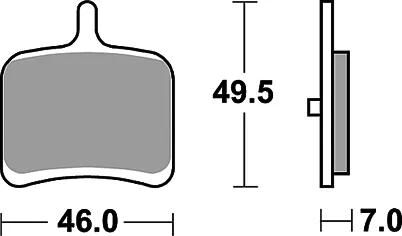 Trw Brake Pad MCB 811 Sinterato Metal