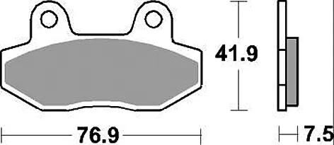 TRW Brake Pad MCB 822 Organic Standard