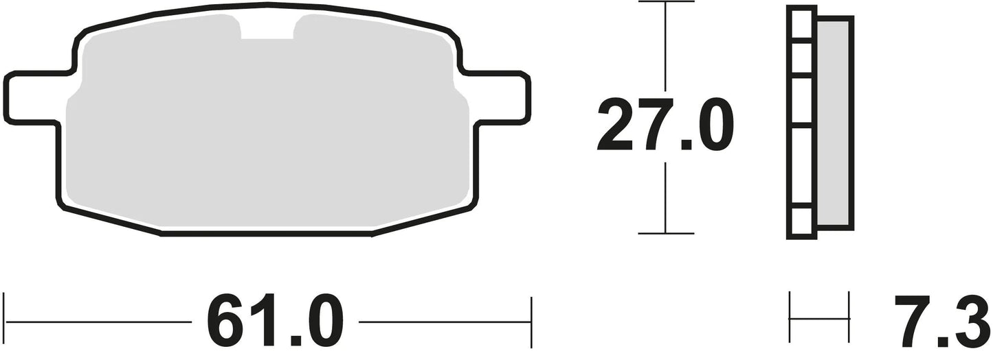 TRW Brake Pad MCB 590 EC organico